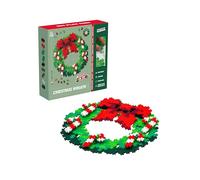Plus Plus Christmas Wreath Puzzle by Number - Kids Christmas Crafts Building Blocks Toy, Festive Decorations and STEM Learning Resources - Girls and Boys Toys Age 5 Plus