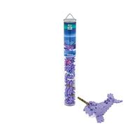 Plus-Plus Creative Building Blocks Tube, Narwhal, Ingenious Construction Toy, 100 Pieces, 300.4239, Assorted Green