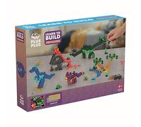 Plus-Plus Learn to Build Dinosaurs - 600 pieces - Creative Play, Building Blocks, Building, Developing Toys for Kids, STEM, STEAM, Produced in Denmark