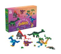 Plus-Plus Learn to Build Dinosaurs - 600 pieces - Creative Play, Building Blocks, Building, Developing Toys for Kids, STEM, STEAM, Produced in Denmark