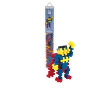 PLUS PLUS 4106 100 pcs Superhero Tube Mix (100pcs), Multi-Colour