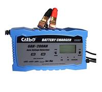 PLUS PO Motorcycle & Car Battery Charger, 12V/24V Smart Charger, Heavy Duty, UK