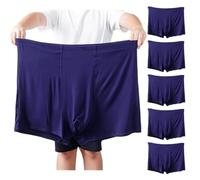Plus Size 2-13XL Middle-aged Elderly Men's Loose Boxer Briefs Underwear Cotton 5PCS High Waist Seniors Men Panties