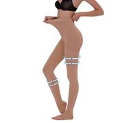 Plus Size 4XL Compression Pantyhose for Women Men, 15-20 mmHg Graduated Compression Tights, Opaque Toeless Compression Stockings Waist High Support Tights for Swelling, DVT,Pregnant, Teacher, Doctor