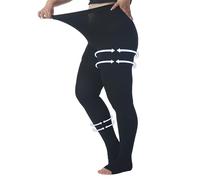 Plus Size 5XL Compression Pantyhose for Women Men, 20-30 mmHg Graduated Compression Tights, Opaque Toeless Compression Stockings Waist High Support Tights for Swelling, DVT,Pregnant, Teacher, Doctor