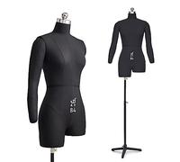 Plus Size Adjustable Dress Form Mannequin with Stand, Styrofoam Body for Dressmaking and Clothing Display