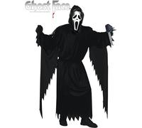 Plus Size Adults Scream Costume Licensed Mens Halloween Fancy Dress + MASK