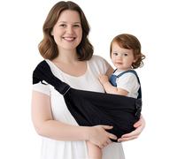 Plus Size Baby Sling Carrier - Baby Carrier Extended Adjustable Design for Larger Kids, Breathable Anti-Slip Support up to 45 lbs, ASTM Certified