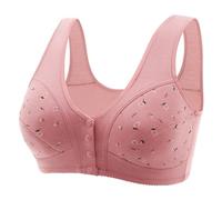 Plus Size Bras for Women Front Fastening Bras for The Olderly Sports Bra Women Wirefree Yoga Seamless Support Lingerie Comfort Soft Brassiere Breathable Stretch Crop Top Sexy Deep V Push Up Underwear