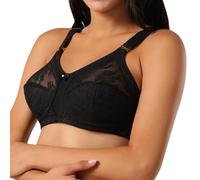 Plus Size Bras for Women UK Minimiser Lace Non Wired Full Coverage Bra | Firm Hold, Unlined, Classic, Full Support, Wire Free Bra for Large Breasts, Blouses, Everyday Wear, the Office