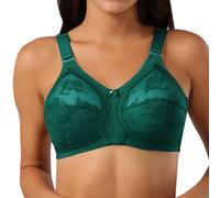 Plus Size Bras for Women UK Minimiser Lace Non Wired Full Coverage Bra | Firm Hold, Unlined, Classic, Full Support, Wire Free Bra for Large Breasts, Blouses, Everyday Wear, the Office