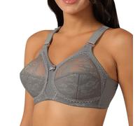 Plus Size Bras for Women UK Minimiser Lace Non Wired Full Coverage Bra | Firm Hold, Unlined, Classic, Full Support, Wire Free Bra for Large Breasts, Blouses, Everyday Wear, the Office