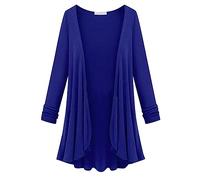 Plus Size Cardigans For Women, Ladies Cardigans Uk, Elegant Vintage Open Front Knitted Outerwear Fashion High-Low Hem Cardigan Fashion Flowy Long Knitwear Lightweight Long Sleeve V-Neck Coats