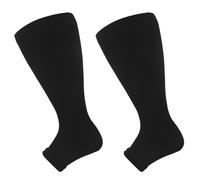 Plus Size Compression Socks 3XL,Wide Calf Compression Socks,Open Toe Compression Socks for Women Men,Flight Pressure Socks for Support Flight Travel、Stand for a long time,20-30 mmHg 1Pairs