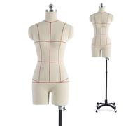Plus Size Dress Form with Stand, Adjustable Sewing Mannequin for Tailoring, Fitting, and Designing Women's Clothing