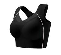 Plus Size Front Hook Bra Wireless Thin Cup Minimizer Seamless Comfort Full Coverage No Underwire Bra for Women with Side Support and Wide Band