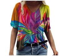 Plus Size Halloween Tops Black and Gold Blouse Teacher Gifts for Women Spring Women's Short Sleeve Tops T Shirt Crew Neck Tee Printed Summer Casual Fashion Women's Blouse Amazon Sale Clearance