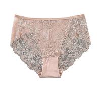 Plus Size Lace Underwear for Women Briefs Cheeky Panties Tummy Control Sexy Thongs Hipsters Breathable Comfor Soft Butt Lifting Stretch Cute Funny Ladies Underwear Pink