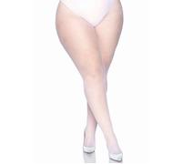 Plus Size Leg Avenue White Fishnet Tights