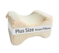 Plus Size Leg Pillow for Side Sleeping, Extra Large Smooth Spine Alignment Pillow, Side Sleeper Pillow Between Legs for Hip Pain Relief and Sciatica, Two Replaceable Cover
