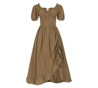 Plus Size Maid Costumes Woman Gothic Dress Belle Western Womens Evening Dresses Black Medieval Witch for Women Masquerade Victorian Empire Waist Women's Costume