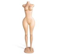Plus Size Mannequin Female Curvy Full Body, Standing Women Mannequin Torso W/Big Ass & Base for Window Display/Photographic Studio/Tailor Shop, Sewing Dress Forms Model(A)
