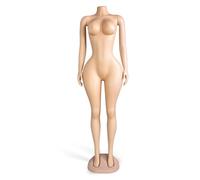 Plus Size Mannequin Female Curvy Full Body, Standing Women Mannequin Torso W/Big Ass & Base for Window Display/Photographic Studio/Tailor Shop, Sewing Dress Forms Model(B)