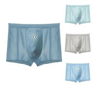Plus Size Mens Boxers Mens Cotton Boxers Loose Fit Ice Magnetic Boxer Shorts No Itchy Labels Underwear Super Soft Quick Dry Underwear Comfy Everyday Wear Underpants Casual Sleeping Trunks