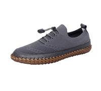 Plus Size Men's Casual Shoes Hand Made Flying Weaving Lefu Men's Casual Shoes Outdoor Trade Hiking Plus Size Men's Shoes Size 14 Mens Shoes Casual (Grey, 9.5)
