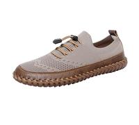 Plus Size Men's Casual Shoes Hand Made Flying Weaving Lefu Men's Casual Shoes Outdoor Trade Hiking Plus Size Men's Shoes Size 14 Mens Shoes Casual (Brown, 7.5)