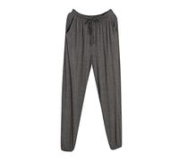 Plus Size Mens Cotton Soft Pajama Pants Thin Elongated Skin-Friendly Home Pants Utility & Safety Mens Casual Trousers With Pockets Men'S Activewear Trousers Comfortable Drawstring Pants