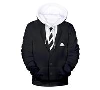 Plus Size Men's Pullover Men's 3D Hoodie Funny Hoodie Funny Birthday Party Classic Humour Tux Hoodie Pullover Men's Thin Fabric, red, M