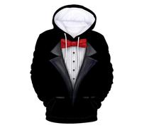 Plus Size Men's Pullover Men's 3D Hoodie Funny Hoodie Funny Birthday Party Classic Humour Tux Hoodie Pullover Men's Thin Fabric, darkblue, M