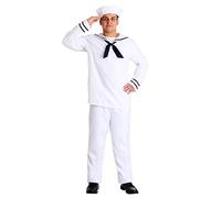 Plus Size Men's Sailor Fancy Dress Costume 2X