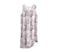 Plus Size Nightdress for Women UK Sale Clearance Sleeveless Tank Dresses Loose Casual Midi Nightgown Nighties Floral Print Nightshirts Soft Cotton Sleep Dress