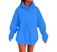 Plus Size Oversized Hoodies for Women UK Zip up Women's Hooded Sweatshirts Solid Color Long Sleeved Christmas Pullover Tops Large Pocket Drawstring Zipped Hoodies Home Essentials Winter Outfits