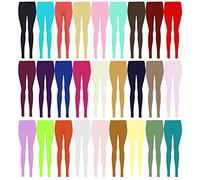 Plus Size Plain Stretchy Viscose Lycra Leggings UK Sizes 12-26