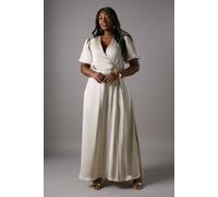 Plus Size Puff Sleeve A Line Skirt Bridesmaids Dress Coast Champagne 18