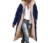 Plus Size Puffer Jacket With Hood for Women - Long Coat in Purple - Ladies Sizes 16, Perfect for Autumn & Winter