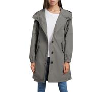 Plus Size Raincoat,Lightweight Waterproof Jacket Active Outdoor Trench Zipper Hiking Walking Cycling Quick Dry Rain Coats For Women Long Sleeve Ladies Raincoats With Hood Dark Gray