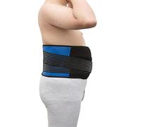 Plus Size S-6XL Back Brace For Herniated Disc Lower Back Pain Relief Adjustable Lumbar Support Belt Men Women Waist Back Posture Corrector For Work, Lifting(4XL) (Blue 5XL)