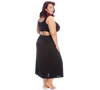 Plus Size Silky Satin Crease Proof Petticoat Half-Slip Under Skirt, UK Made