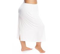 Plus Size Silky Satin Crease Proof Petticoat Half-Slip Under Skirt, UK Made