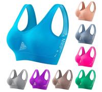Plus Size Sports Bras Women Seamless Wirefree Yoga Bra for Large Breasts Non Wired Support Sport Bralette Stretch Crop Tops Vest Comfort Sleep Ladies Everyday Underwear and Bras