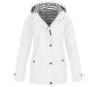 Plus Size Spring Clothes For Women, Zip Rain Jacket Women Waterproof, Lightweight Quick-Dry Softshell Coat Solid Color Hooded Jackets, Casual Versatile Trench Coat Cozy Warm Outdoor Jacket