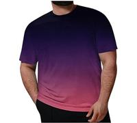 Plus Size T-Shirt 7XL Men's Loose Fit Casual Shirt Oversized T-Shirt Men's Summer T-Shirt Basic Short Sleeve Shirt Tees Tops Men's Large T Shirts Crew Neck Short Sleeve Top, Hot pink, XXXXXXXL