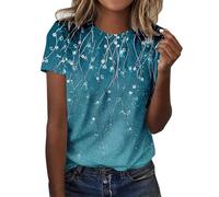 Plus Size Tops for Women Long Sleeve Basic T-Shirts Crewneck Womens Tops Trendy Dressy Casual Solid Loose Textured Blouses Outfits Purple Tops for Women UK Party T-Shirts (Mint Green, XL)