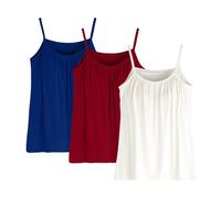 Plus Size Vest Tops with Built in Bra for Women UK Cotton Camisole Tank Tops with Built in Bras 2025 Summer Casual Loose Fit Tunic Cami Spaghetti Strap Blouses Sleeveless Comfort Yoga Tank Top Sales
