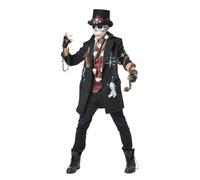 Plus size voodoo priest costume for men