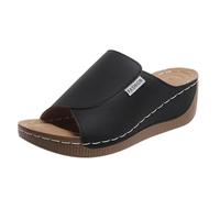 Plus Size Wedged Sandals for Women 2026 Wedge Cutes Spring Plain Trendy Slide Western Dressy Casual Summer Peep Toe Y2K Platform Ladies Comfy Wedge Sandals Casual Summer Work Office